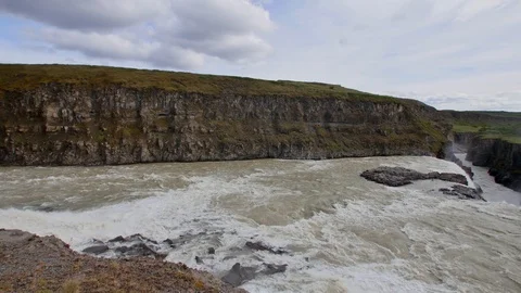 Gullfoss waterfall, Iceland. Stock Footage 111598420