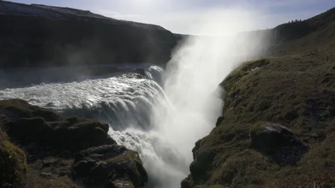 Gullfoss waterfall, Iceland Stock Footage 233464608