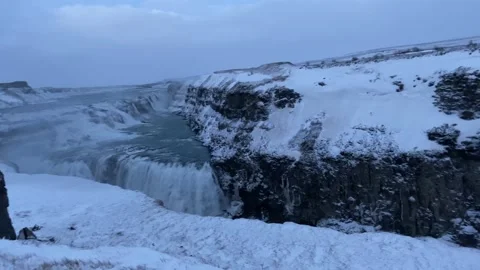 Gullfoss waterfall, Iceland Stock Footage 237970705