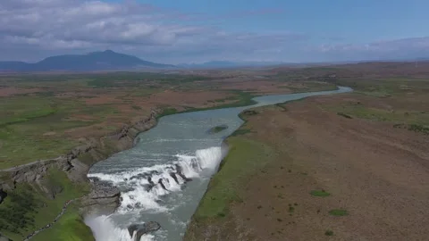 Gullfoss Waterfall iceland Stock Footage 247279063