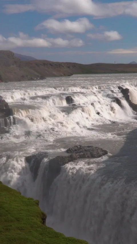 Gullfoss Waterfall in Iceland. Video stock 287172804
