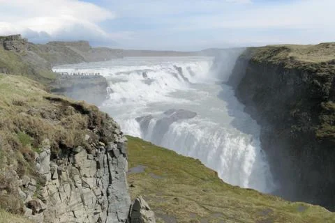 Gullfoss waterfall Stock Photos