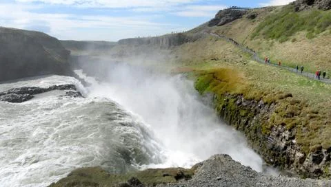 Gullfoss waterfall Stock Photos