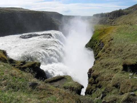 Gullfoss waterfall Stock Photos