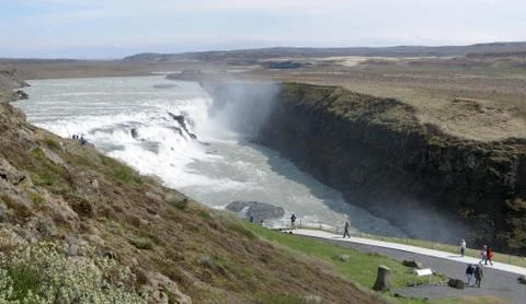 Gullfoss waterfall Stock Photos