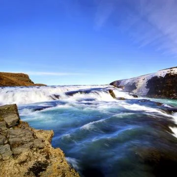 Gullfoss Waterfall Stock Photos