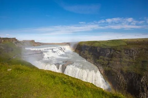 Gullfoss waterfall Stock Photos