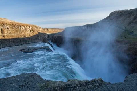 Gullfoss Waterfall Foto stock