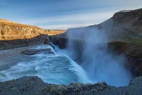 Gullfoss Waterfall Foto stock