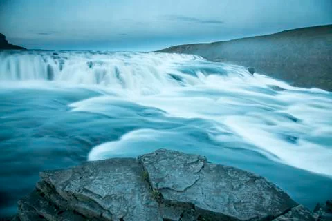 The Gullfoss waterfall Stock Photos