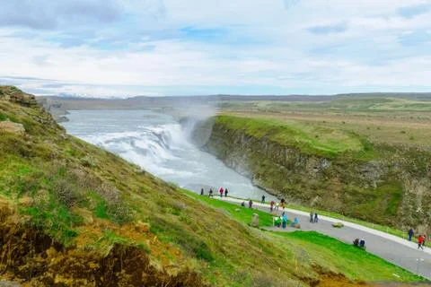 The Gullfoss waterfall Stock Photos