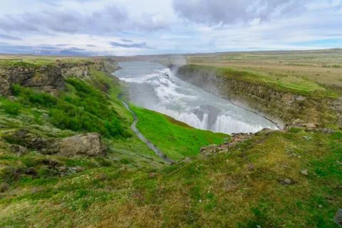 The Gullfoss waterfall Stock Photos