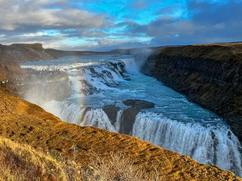 Gullfoss waterfall Stock Photos