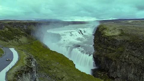Gullfoss Waterfall Stock Photos