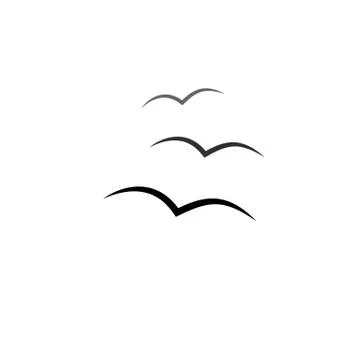 Gulls Icon Stock Illustration