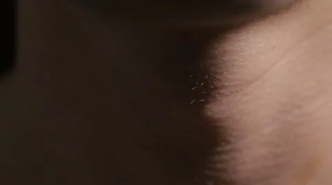 Gulp close up Stock Footage 12097714