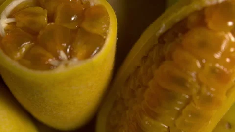 Gulupa blur CloseUp Slow motion Video stock 277420979