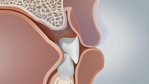 As the gum and connective tissues pull away from the tooth, a pocket forms be Illustrazione stock