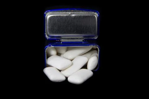 Gum in a box Stock Photos