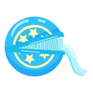 Gum floss icon cartoon vector. Bubblegum mint Stock Illustration