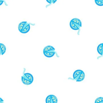 Gum floss pattern seamless vector Stock Illustration