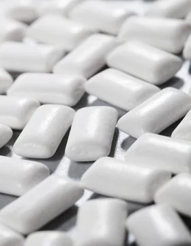 Gum Rectangular white chewing gum on grey Copyright: xZoonar.com/J.xSandvi... Stock Photos