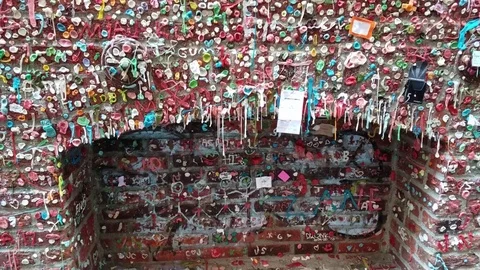 Gum Wall Seattle Close Up Stock Footage 76277350