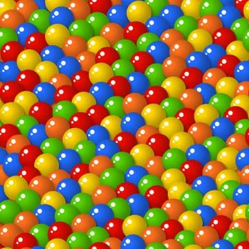 Gumball candies seamless pattern Stock Illustration