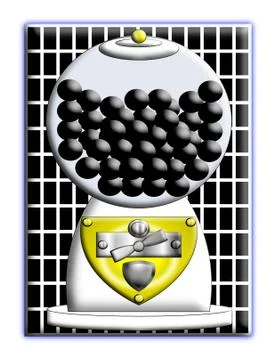 Gumball machine 2. Illustrazione stock