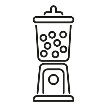 Gumball machine icon with sweets inside Stock Illustration