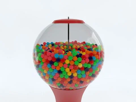 Gumball machine isolated Illustrazione stock