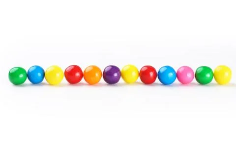 Gumballs border Stock Photos