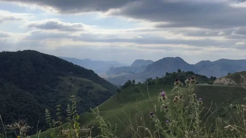 Gumbashi Pass, the highest mountain pass in Russia. Stock Footage 272573854
