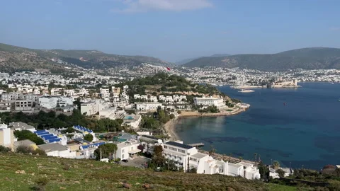 Gumbet And Bodrum Bay Stock Footage 236708989