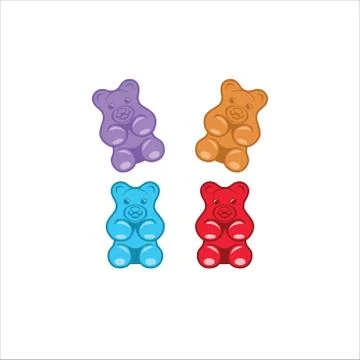 Gummy bear candy illustration Stock Illustration