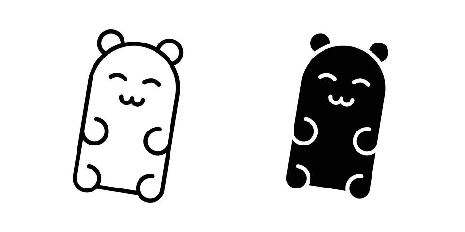Gummy bear icon vector design. EPS10 Stock Illustration