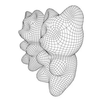 Gummy bear. Jelly fruit candy Stock Illustration