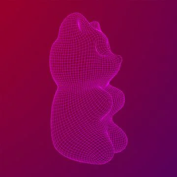 Gummy bear. Jelly fruit candy Illustrazione stock