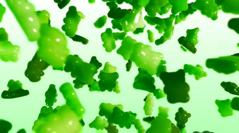 Gummy Bear Swirl Apple Stock Footage