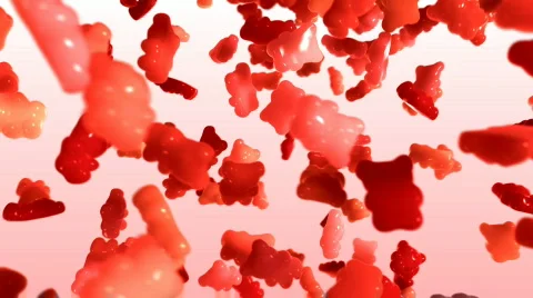 Gummy Bear Swirl Cherry Stock Footage 637862