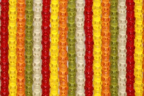 Gummy bears pattern Stock Photos
