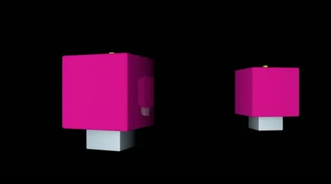 Gummy box dance with alpha Stock Footage 22255635