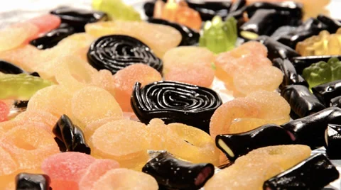 Gummy candies Stock Footage 32258873