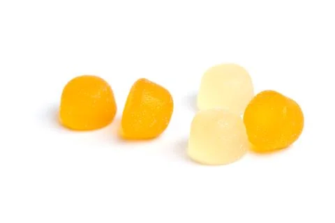 Gummy Candy on White Stock Photos