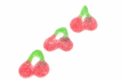 Gummy cherries Stock Photos