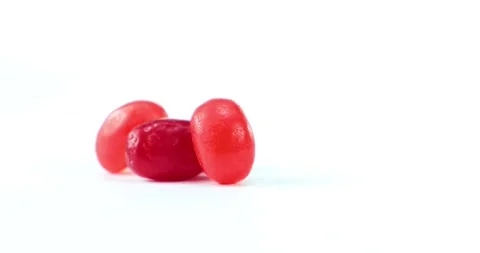 Gummy  colorful candy rotating texture pattern closeup footage Stock Footage 201033696