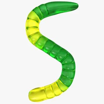 Gummy Worms 3D Model