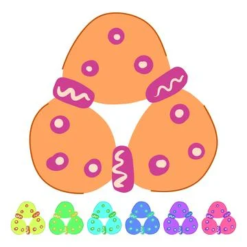 Gums teething ring vector cartoon graphic Stock Illustration