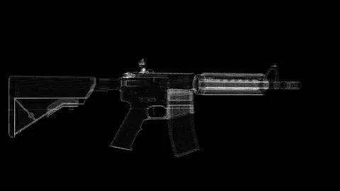 Gun 3D Rotate 1 Stock Footage 146344110