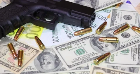 money and guns background